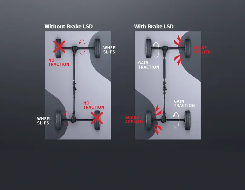 Brake Limited Slip Differential