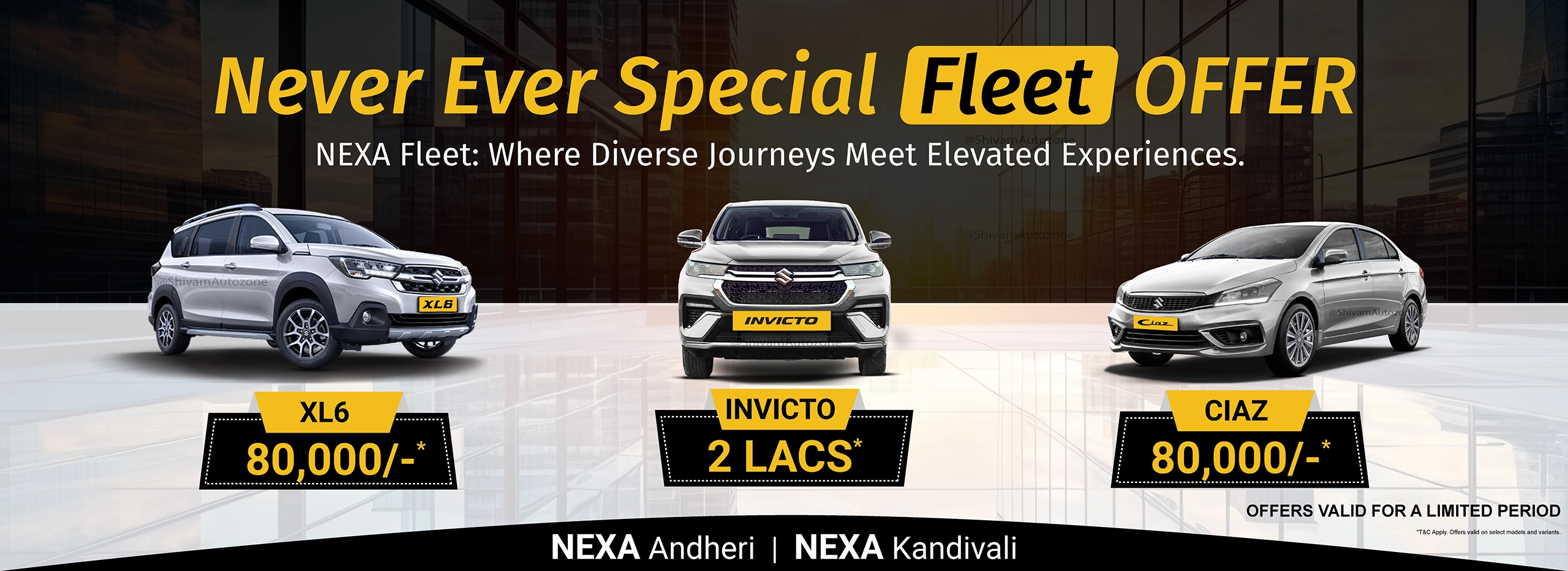 NEXA Fleet in Mumbai