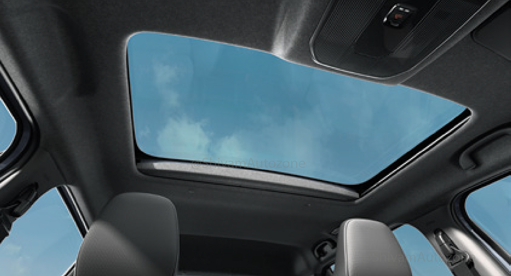 Maruti Suzuki e Vitara comes with a Sunroof with fixed glass Maruti Suzuki e Vitara, e Vitara range, Maruti Suzuki e Vitara interior, electric Maruti car, Maruti Suzuki electric car